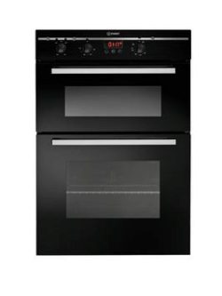 Indesit Fimd23Bks Built-In Double Electric Oven - Black